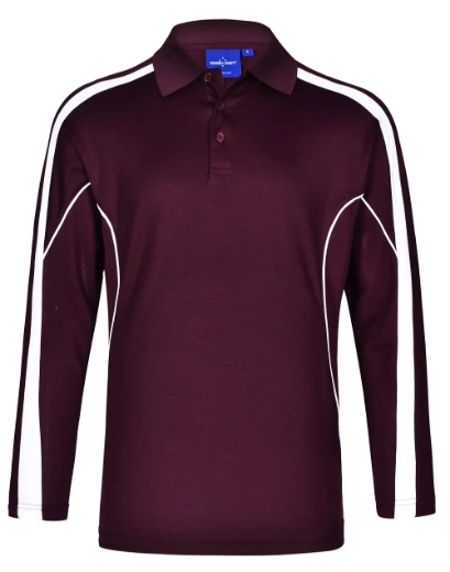 Picture of Winning Spirit, Mens TrueDry L/S Polo